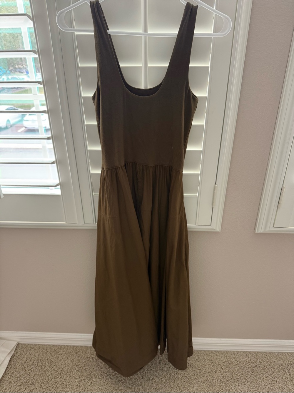 Everlane Riviera dress in beech, xxs. - Picture 5 of 9